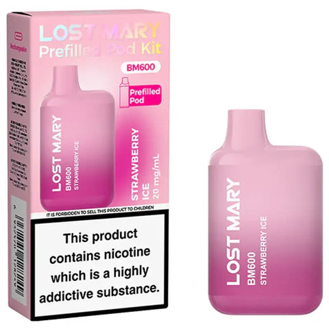 Lost Mary BM600 Prefilled Pod Kit Strawberry Ice