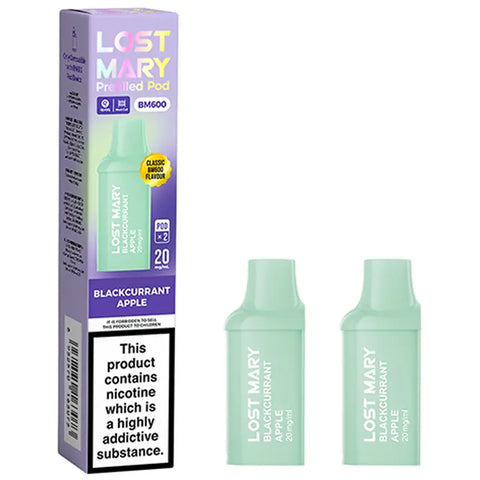 Lost Mary BM600 Pods: 600 Puffs, 20mg Nic Salt Flavour Lost Mary BM600 Pods: 600 Puffs, 20mg Nic Salt Flavour