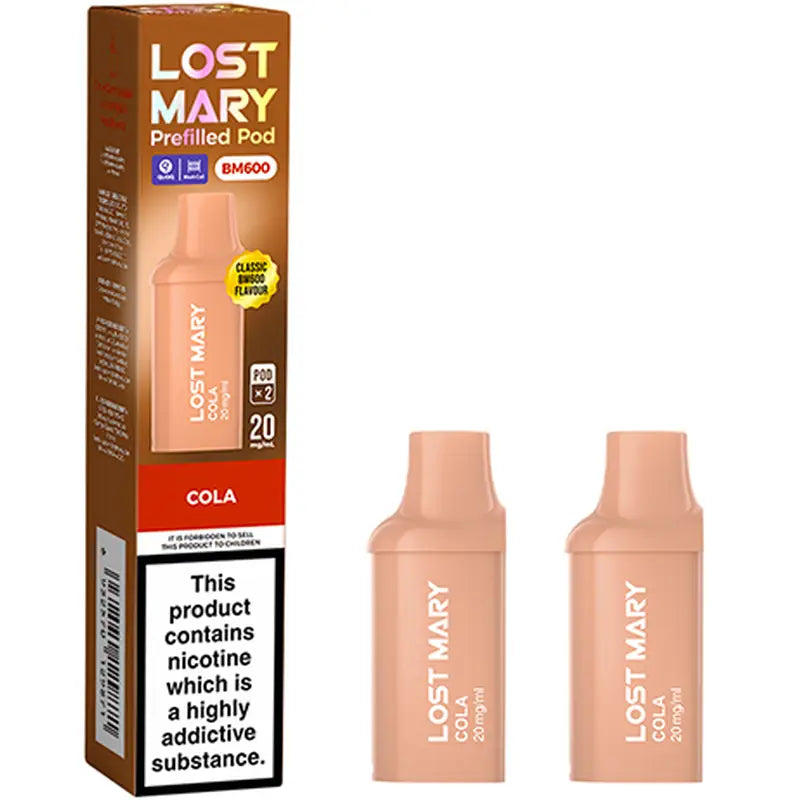 lost mary vape flavours 600 Lost Mary BM600 Pods: 600 Puffs, 20mg Nic Salt Flavour