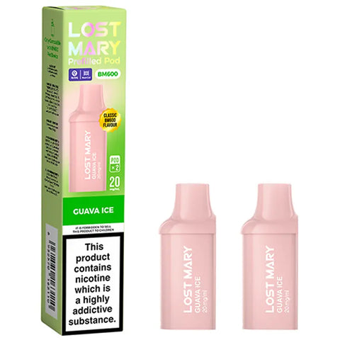Lost Mary BM600 Replacement Prefilled Pods Guava Ice