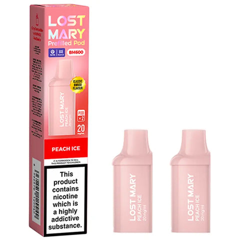 Lost Mary BM600 Pods: 600 Puffs, 20mg Nic Salt Flavour Lost Mary BM600 Pods: 600 Puffs, 20mg Nic Salt Flavour