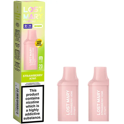 Lost Mary BM600 Replacement Prefilled Pods Strawberry Kiwi