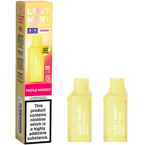 Lost Mary BM600 Pods: 600 Puffs, 20mg Nic Salt Flavour Lost Mary BM600 Pods: 600 Puffs, 20mg Nic Salt Flavour