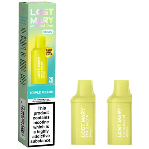 Lost Mary BM600 Pods: 600 Puffs, 20mg Nic Salt Flavour Lost Mary BM600 Pods: 600 Puffs, 20mg Nic Salt Flavour