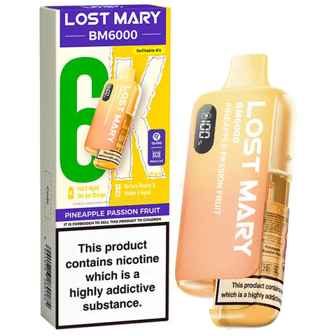 Lost Mary BM6000 Prefilled Pod Vape Kit Pineapple Passion Fruit