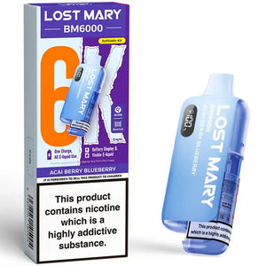 Lost Mary BM6000 Prefilled Pod Vape Kit Acai Berry Blueberry