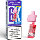 Lost Mary BM6000 Prefilled Pods + Refill Container Juicy Peach