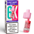 Lost Mary BM6000 Prefilled Pods + Refill Container Strawberry Ice