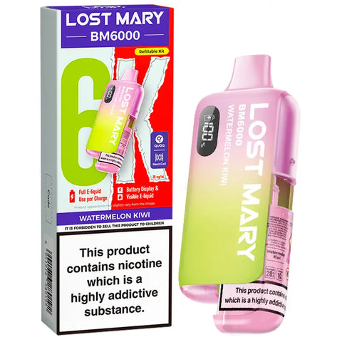 Lost Mary BM6000 Prefilled Pod Vape Kit Watermelon Kiwi
