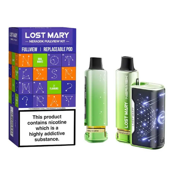 Lost Mary NERA 30K Fullview Star Gazer Prefilled Pod Kit Green Edition
