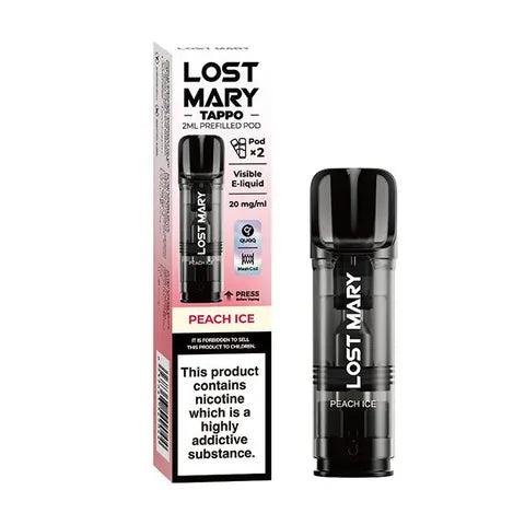 lost mary tappo peach ice replacement pods