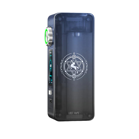 lost vape centaurus n100 mod blue thunder on white background