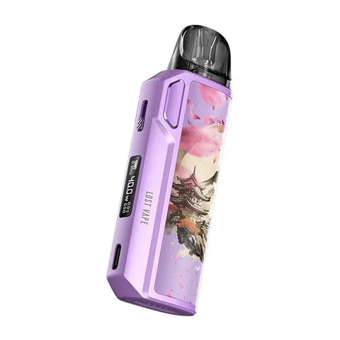 lost vape thelema elite 40 pod vape sakura lavender on white background