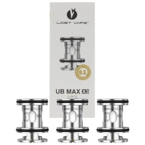 Lost Vape UB Max Replacement Coils X3 v2 0.30ohm