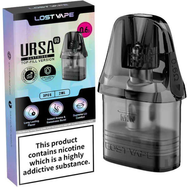 Lost Vape Ursa V3 Replacement Pods 0.6ohm