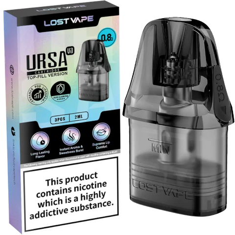 Lost Vape URSA V3 Pods: Top-Fill, 0.6 / 0.8 / 1.0 Coils (59 characters) Lost Vape URSA V3 Pods: Top-Fill, 0.6 / 0.8 / 1.0 Coils (59 characters)