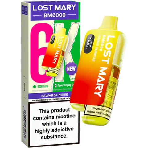 Lost Mary BM6000 Disposable Vape Kit Hawaii Sunrise