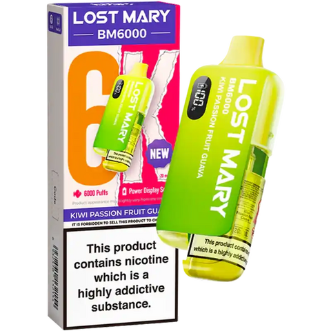 Lost Mary BM6000 Disposable Vape Kit Kiwi Passionfruit Guava