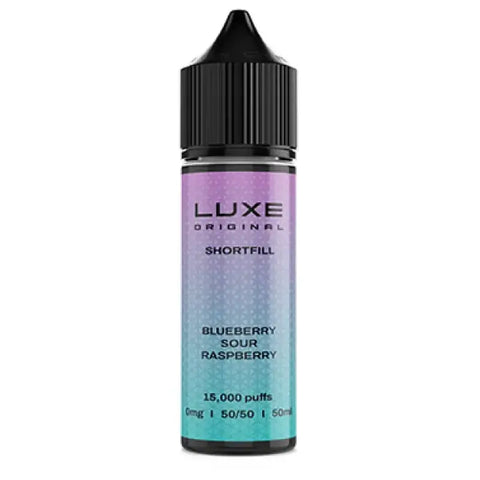 LUXE Original 50ml Shortfill Vape Juice Blueberry Sour Raspberry