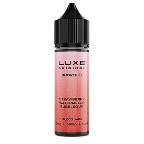 LUXE Original 50ml Shortfill Vape Juice Strawberry Watermelon Bubblegum