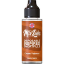 Mix Labs 100ml Shortfill E-Liquid Cream Tobacco