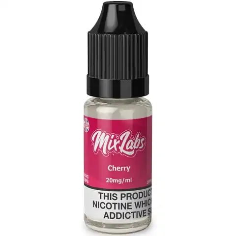Mix Labs 10ml Bar Juice Nic Salts Cherry / 10mg On White Background