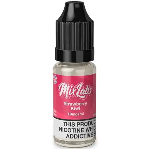 Mix Labs 10ml Bar Juice Nic Salts Strawberry Kiwi / 10mg On White Background