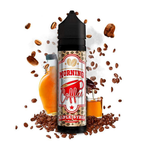 Morning Coffee 50ml Shortfill E-Liquids Maple Syrup On White Background