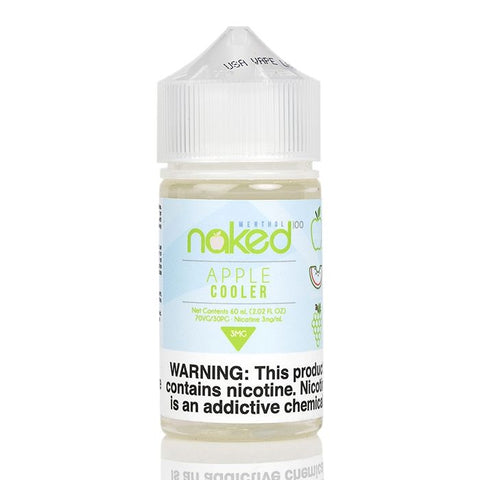 Naked 50ml Shortfill E-Liquids Apple Cooler On White Background