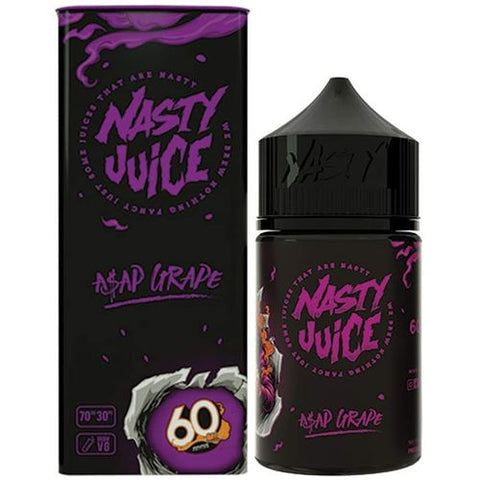 Nasty Juice 50ml Shortfill Juice Range Asap Grape On White Background