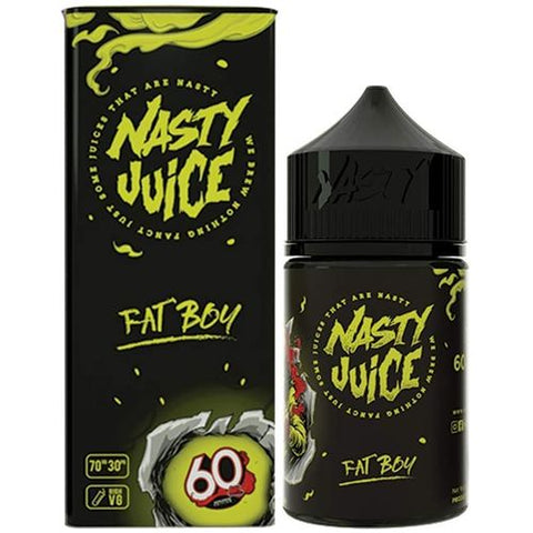 Nasty Juice 50ml Shortfill Juice Range Fat Boy On White Background