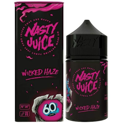 Nasty Juice 50ml Shortfill Juice Range Wicked Haze On White Background