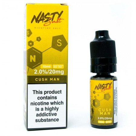 Nasty Juice Nic Salt E-Liquids On White Background