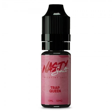 Nasty Juice Nic Salt E-Liquids Trap Queen / 10mg On White Background