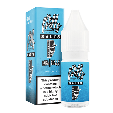 No Frills 99.1% Pure 10ml Nic Salts E-Liquid No Frills 99.1% Pure 10ml Nic Salts E-Liquid