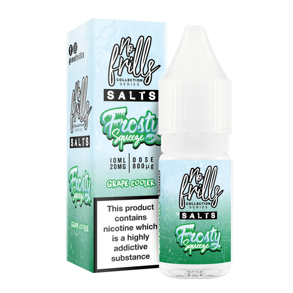 No Frills Frosty Squeeze 10ml Chilled Nic Salt E-Liquid No Frills Frosty Squeeze 10ml Chilled Nic Salt E-Liquid