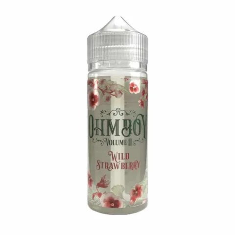 Ohm Boy Botanics 100ml Shortfills E-Liquids Wild Strawberry On White Background