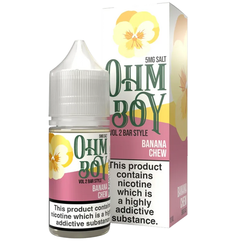 Ohm Boy V2 Banana Chew Bar Style 10ml Nic Salt