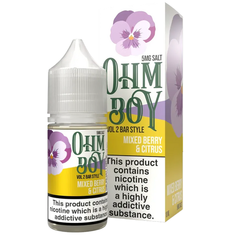 Ohm Boy V2 Mixed Berries & Citrus Bar Style 10ml Nic Salt