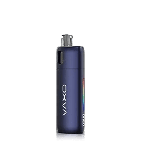 OXVA Oneo Pod Kit Midnight Blue on black background