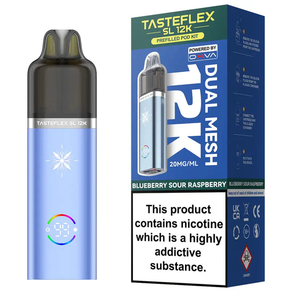 OXVA Tasteflex SL 12k Prefilled Vape Kit Blueberry Sour Raspberry
