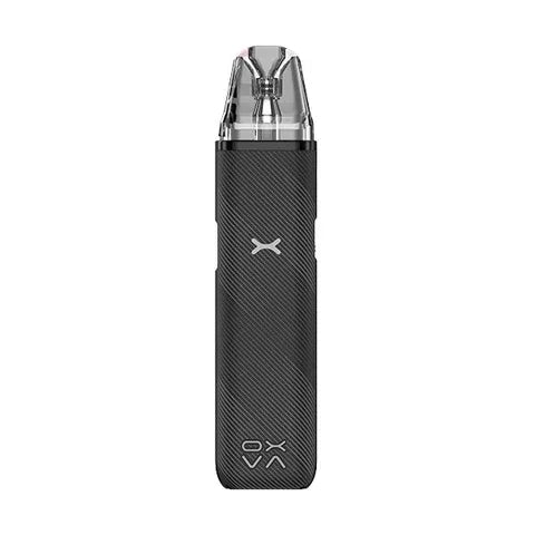 oxva xlim go pod kit striped grey on white background