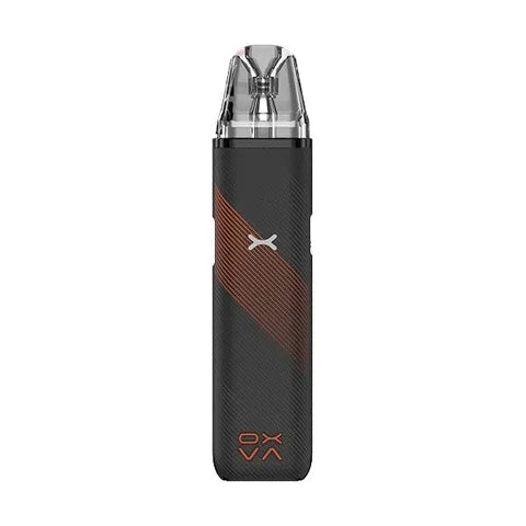 oxva xlim go pod kit striped orange on white background