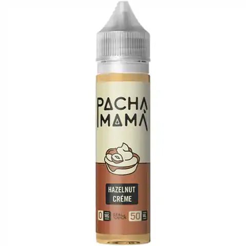 PachaMama Desserts 50ml Shortfill E-Liquid Hazelnut Creme On White Background