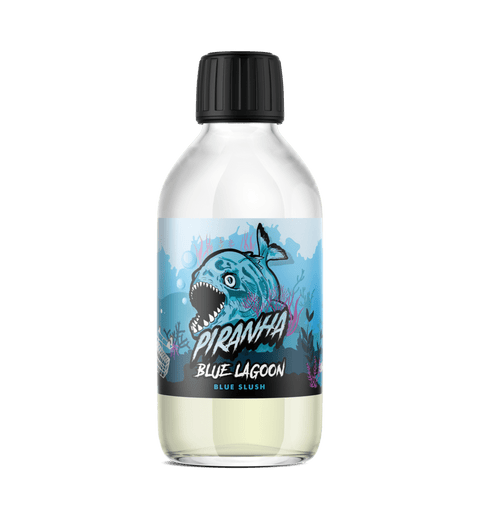 Piranha E-Liquids 200ml Shortfill Blue Lagoon On White Background