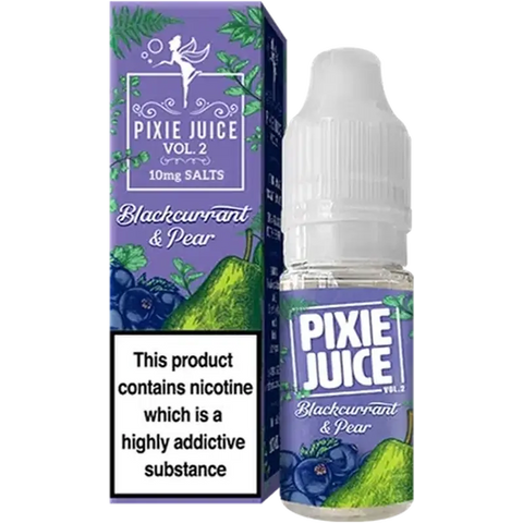Pixie Juice Vol 2 10ml Nic Salt Blackcurrant & Pear