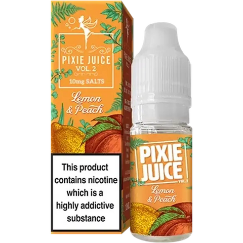 Pixie Juice Vol 2 10ml Nic Salt Lemon & Peach
