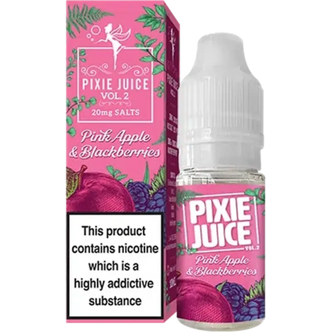 Pixie Juice Vol 2 10ml Nic Salt Pink Apple & Blackberries