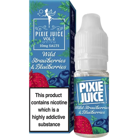 Pixie Juice Vol 2 10ml Nic Salt Wild Strawberries & Blueberries