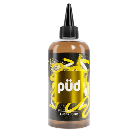 PUD E-Liquids 200ml Shortfill by Joes Juice Lemon Curd On White Background